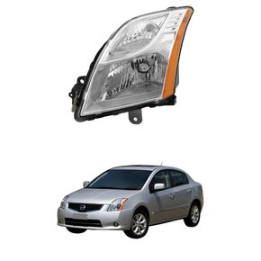 Farol Nissan Sentra 2010 2011 2012 2013 Mascara Cromada Lado Esquerdo Motorista