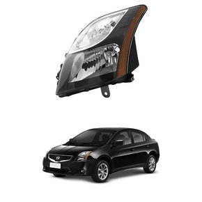 Farol Nissan Sentra 2010 2011 2012 2013 Mascara Negra Lado Esquerdo Motorista