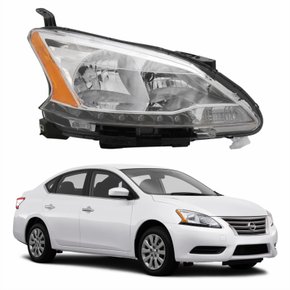 Farol Nissan Sentra 2014 Até 2016 Com Led Lado Direito Passageiro