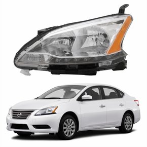Farol Nissan Sentra 2014 Até 2016 Com Led Lado Esquerdo Motorista