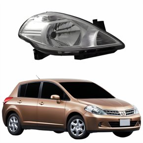 Farol Principal Nissan Tiida 2008 2009 2010 2011 2012 Lado Direito Passageiro