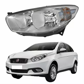 Farol Principal Fiat Grand Siena 2012 Até 2019 Cromomix Lado Esquerdo Motorista
