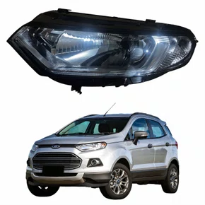 Farol Principal Ford Ecosport 2013 2014 2015 2016 2017 Cromado Lado Esquerdo Motorista