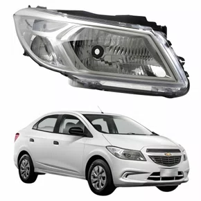 Farol Principal Gm Prisma Joy 2017 até 2019 Lado Direito Passageiro