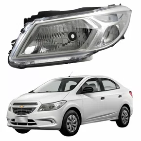 Farol Principal Gm Prisma Joy 2017 até 2019 Lado Esquerdo Motorista