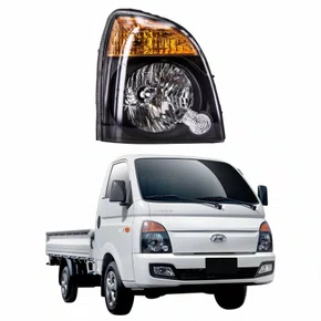 Farol Principal Hyundai Hr 2013 Até 2022 Máscara Negra Lado Direito Passageiro