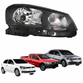 Farol Principal Vw Gol G6 2012 Até 2016 Saveiro Voyage G6 2013 Até 2016 Foco Simples Lado Direito Passageiro