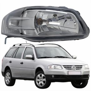 Farol Principal Vw Parati G4 2005 Até 2012 Máscara Cinza Lado Direito Passageiro