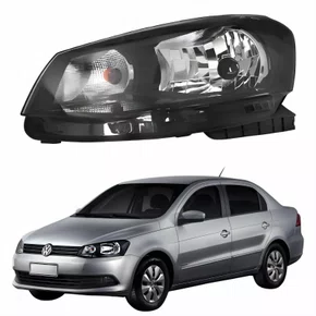 Farol Principal Vw Voyage G6 2013 Até 2016 Foco Simples Lado Esquerdo Motorista