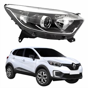 Farol Renault Captur 2017 Até 2021 TYC Com Friso Cromado Lado Direito Passageiro