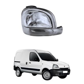 Farol Renault Kangoo 2000 Até 2008 Pisca Cristal Sem Regulagem Lado Direito Passageiro