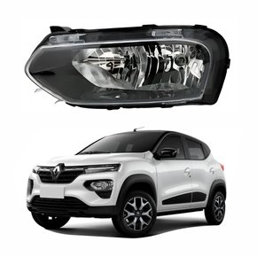 Farol Renault Kwid 2022 Até 2024 Inferior Lado Esquerdo Motorista