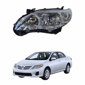 Farol Toyota Corolla 2012 2013 2014 Mascara Cromada Lado Esquerdo Motorista