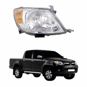 Farol Toyota Hilux SRV 2005 2006 2007 2008 Pisca Âmbar Lado Direito Passageiro