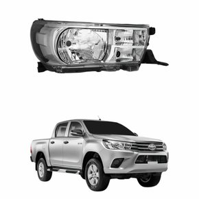 Farol Toyota Hilux Srv 2016 2017 2018 2019 Sem Led Lado Direito Passageiro