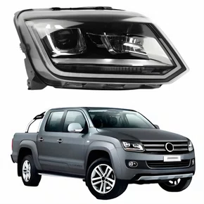Farol Vw Amarok 2018 Até 2023 Com Led Com Projetor Lado Direito Passageiro