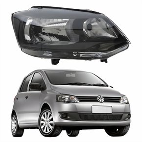 Farol Principal Vw Fox 2011 2012 2013 2014 Foco Simples Lado Direito Passageiro