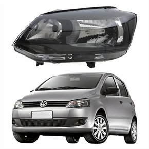 Farol Principal Vw Fox 2011 2012 2013 2014 Foco Simples Lado Esquerdo Motorista