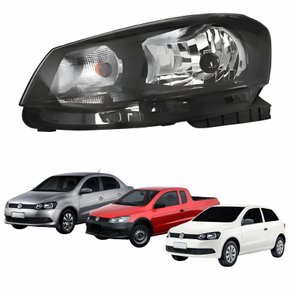 Farol Principal Vw Gol G6 2012 Até 2016 Saveiro Voyage G6 2013 Até 2016 Foco Simples Lado Esquerdo Motorista