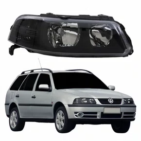 Farol Vw Parati G3 1999 Até 2005 Foco Duplo Máscara Negra Lado Direito Passageiro