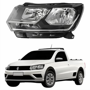 Farol Vw Saveiro G7 2016 Até 2022 Foco Duplo Lado Esquerdo Motorista
