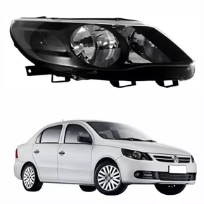 Farol Vw Voyage G5 2009 Até 2013 Máscara Negra Lado Direito Passageiro