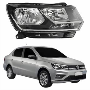 Farol Vw Voyage G8 2018 Até 2023 Foco Duplo Lado Direito Passageiro
