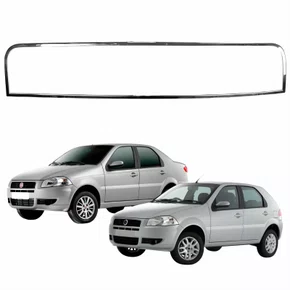 Friso Cromado Parachoque Fiat Palio Siena El 2008 até 2012 Superior