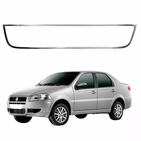Friso Cromado Parachoque Fiat Siena El 2008 até 2012 Inferior