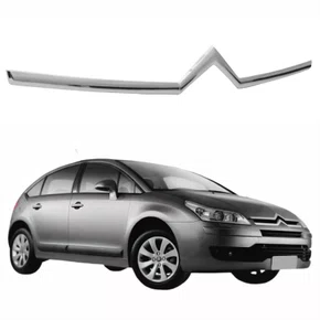 Friso do Capô Citroen C4 Pallas Hatch 2006 Até 2012 Cromado