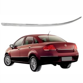 Friso Parachoque Traseiro Fiat Linea 2008 Até 2016 Cromado Lado Esquerdo Motorista