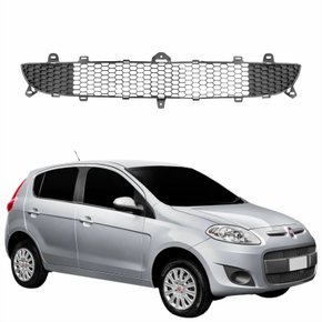 Grade Inferior Parachoque Dianteiro Fiat Palio 2012 Até 2017 Central Cinza
