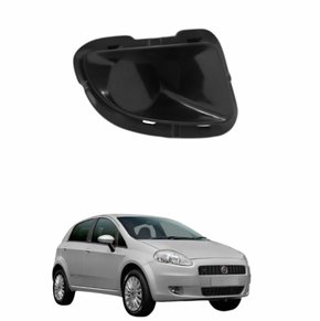 Grade Parachoque Fiat Punto 2008 até 2012 sem Furo Preto Lado Direito Passageiro