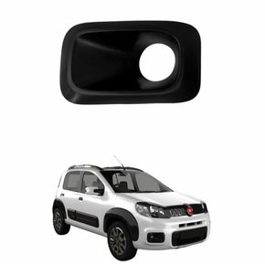 Grade Parachoque Fiat Uno 2015 2016 com Furo Lado Direito Passageiro