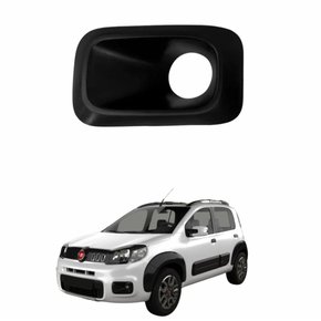 Grade Parachoque Fiat Uno 2015 2016 com Furo Lado Esquerdo Motorista