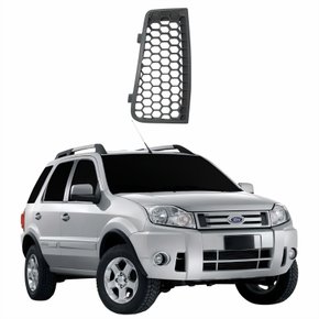 Grade Parachoque Dianteiro Ford Ecosport 2008 2009 2010 2011 2012 Cinza Lado Direito Passageiro
