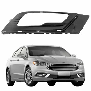 Grade Parachoque Ford Fusion 2017 2018 2019 Com Furo Black Piano Lado Direito Passageiro