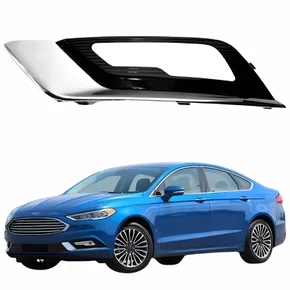 Grade Parachoque Ford Fusion 2017 2018 2019 Com Friso Cromado Lado Esquerdo Motorista