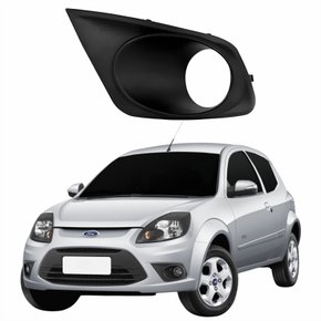 Grade Parachoque Ford Ka 2012 2013 2014 Com Furo Lado Esquerdo Motorista