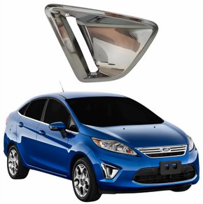 Grade Parachoque Ford New Fiesta Mexicano 2011 2012 2013 Cromado Lado Direito Passageiro