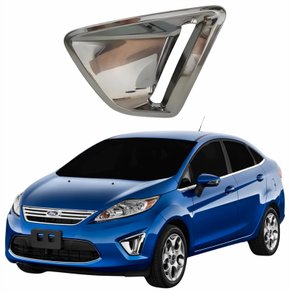 Grade Parachoque Ford New Fiesta Mexicano 2011 2012 2013 Cromado Lado Esquerdo Motorista