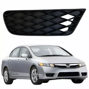 Grade Parachoque Honda Civic 2009 2010 2011 Sem Furo Lado Direito Passageiro