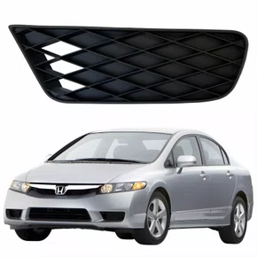 Grade Parachoque Honda Civic 2009 2010 2011 Sem Furo Lado Esquerdo Motorista