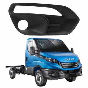 Grade Parachoque Iveco Daily 2020 2021 2022 2023 2024 Com Furo Milha Daylight Lado Direito Passageiro