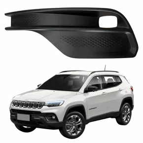 Grade Parachoque Jeep Compass 2021 2022 2023 Com Furo Lado Esquerdo Motorista