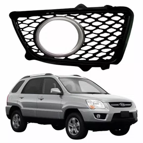 Grade Parachoque Kia Sportage 2009 2010 Com Furo Aro Prata Lado Direito Passageiro