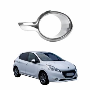 Grade Parachoque Peugeot 208 2013 2014 2015 com Furo Cromada Lado Direito Passageiro