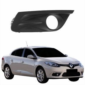 Grade Parachoque Renault Fluence 2014 2015 2016 2017 Com Furo Lado Direito Passageiro