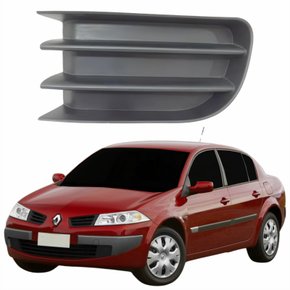 Grade Parachoque Renault Megane 2006 Até 2012 Sem Furo Lado Esquerdo Motorista