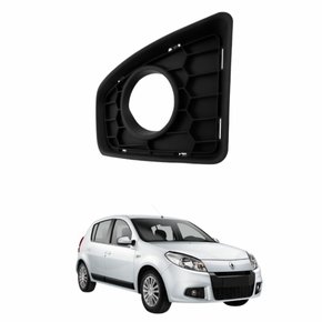Grade Parachoque Renault Sandero 2012 2013 2014 com Furo Lado Direito Passageiro